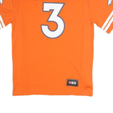 NFL Mens Orange Wilson Number 3 Graphic T-Shirt S Short Sleeve V-Neck