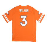 NFL Mens Orange Wilson Number 3 Graphic T-Shirt S Short Sleeve V-Neck