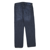 CHAPS Mens Regular Fit Jeans Blue Denim Slim Straight W32 L34 Cotton Blend Zip