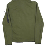 NIKE Mens Green Hoodie S Cotton Blend Full Zip Casual Sportswear