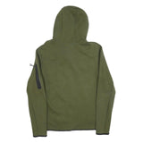 NIKE Mens Green Hoodie S Cotton Blend Full Zip Casual Sportswear