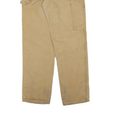 DICKIES Mens Cotton Blend Beige Regular Fit Straight Leg Trousers W28 L29