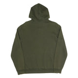 PUMA Mens Green Pullover Hoodie S Classic Logo Cotton Blend Casual Sweatshirt