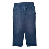 Carhartt Carpenter Trousers - 35W 34L Blue Cotton
