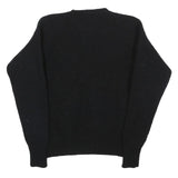 POLO RALPH LAUREN Boys Black Wool Plain Crew Neck Basic Knit Jumper L