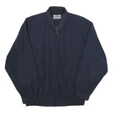 EPOCHE Mens Navy Blue Bomber Jacket 2XL Polyester Zip Long Sleeve Regular Fit