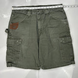 Wrangler Cargo Carpenter Shorts - 35W 10L Green Cotton
