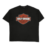Hannum'S 51St Anniversary Harley Davidson Graphic T-Shirt - Large Black Cotton