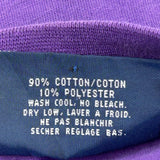 Los Angeles Kings Softwear Single Stitch T-Shirt - Large Purple Cotton Blend