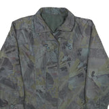 DEL MOD INTERNATIONAL Womens Grey Jacket UK 12 Polyester Zip Patterned Casual