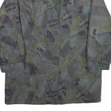 DEL MOD INTERNATIONAL Womens Grey Jacket UK 12 Polyester Zip Patterned Casual