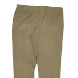 BURBERRY Mens Regular Fit Beige Cotton Blend Trousers W38 L30 Classic Zip