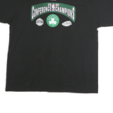 ADIDAS Mens Black Conference Champions Cotton T-Shirt XL Short Sleeve Crew Neck