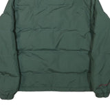 HELLY HANSEN Womens Green & Burgundy Puffer Jacket M Polyester Zip Casual