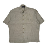 Nautica Short Sleeve Shirt - XL Beige Linen Blend