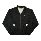 Adidas Windbreaker - Large Black Polyester