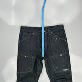 Voi Jeans Double Knee Jeans - 36W 31L Dark Wash Denim