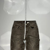 Tough Duck Carpenter Pants - 32W 30L Gray Cotton