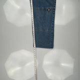 Dickies Double Knee Jeans - 34W 30L Blue Denim