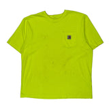 Carhartt T-Shirt - XL Yellow Cotton