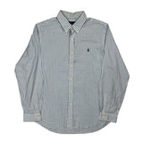 Ralph Lauren Checked Shirt - XL Blue Cotton
