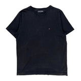 Tommy Hilfiger T-Shirt - Large Black Cotton