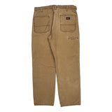 Dickies Carpenter Trousers - 36W 32L Brown Cotton