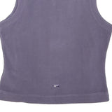 REEBOK Womens Purple Fleece Sleeveless Zip Jacket S Comfortable Warm Layer