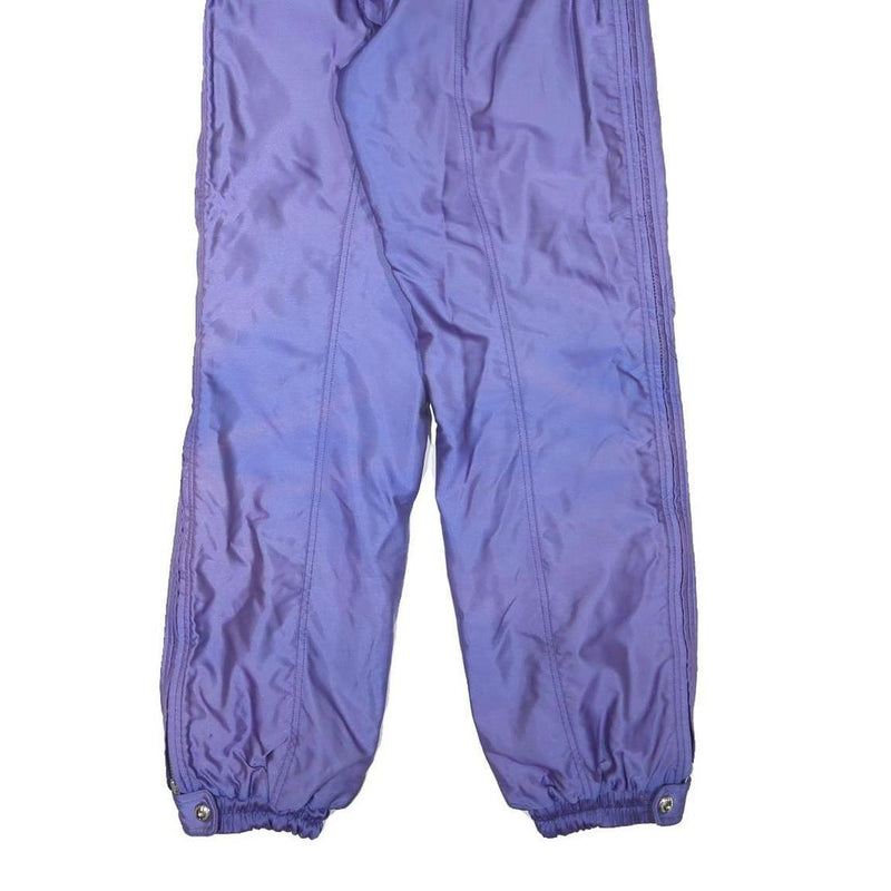 DESCENTE Lined Mens Polyester Blend Purple Relaxed Straight Trousers W29 L31 Zip