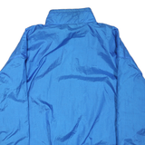 Mens Blue Lightweight Zip Up Jacket XL Polyester Blend Plain Casual Outerwear