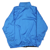 Mens Blue Lightweight Zip Up Jacket XL Polyester Blend Plain Casual Outerwear