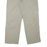 MAMMUT Womens Polyester Blend Beige Relaxed Straight Trousers W36 L27 Outdoor