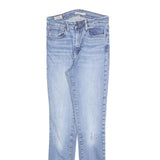 LEVI'S 721 BIG E Womens Slim Blue Denim Light W28 L32 Classic Zip Jeans