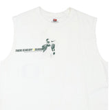 NIKE Mens White Oregon Football Graphic Sleeveless Crew Neck XL Cotton Blend