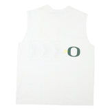 NIKE Mens White Oregon Football Graphic Sleeveless Crew Neck XL Cotton Blend