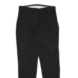 EMILIO PUCCI Womens Polyester Blend Black Slim Trousers W28 L27 Elegant Zip