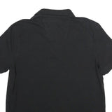 NAUTICA Mens Black Polo Shirt Short Sleeve Embroidered Logo Cotton Blend M