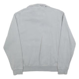 NIKE Mens Grey 1/4 Zip Sweater S Cotton Blend Sportswear Casual Pullover