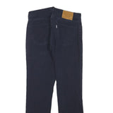 LEVI'S Mens Cotton Blend Slim Black Trousers W30 L30 Zip Closure Casual Denim