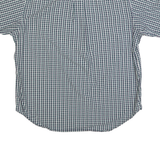 RALPH LAUREN Mens Blue & Green Checked Shirt L Classic Button-Down Collar Short