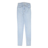 LEVI'S Womens Slim Light Blue Denim Jeans W24 L30 Zip Closure Classic Fit