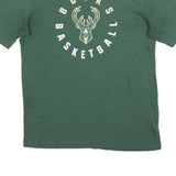 NBA Mens Green Milwaukee Bucks Basketball Graphic T-Shirt L Short Sleeve Crew