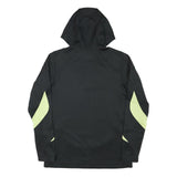 UMBRO Mens Black & Yellow Zip Sports Hoodie Jacket M Polyester Blend Plain