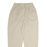 GRAM CORPORATION Mens Cotton Beige Regular Fit Straight Leg Trousers W26 L28