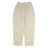 GRAM CORPORATION Mens Cotton Beige Regular Fit Straight Leg Trousers W26 L28