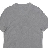 CALVIN KLEIN Mens Grey & Yellow Colourblock Short Sleeve Polo Shirt S