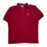 Lacoste Polo Shirt - XL Red Cotton