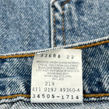 Levis Denim Shorts - 36W 13L Blue Cotton