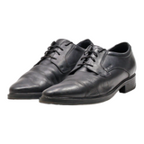 GEOX Derby Shoes Black Leather Mens UK 9