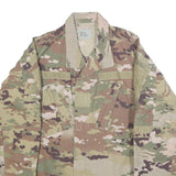Insect Shield Mens Green & Brown Camouflage Military Jacket S Cotton Blend